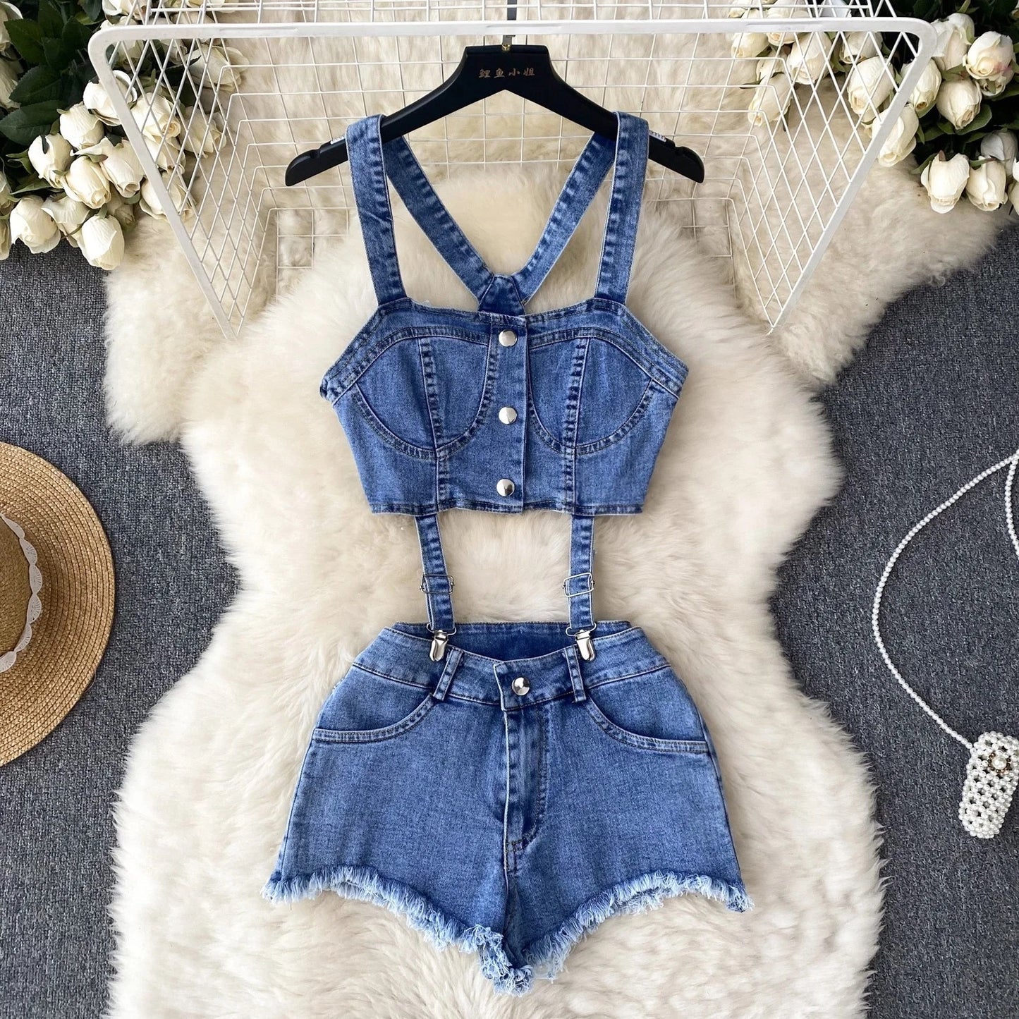 SEXY TWO PIECE OVERALL