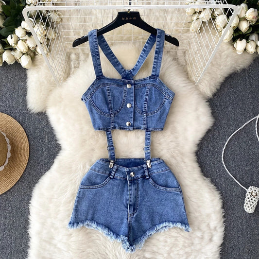 SEXY TWO PIECE OVERALL