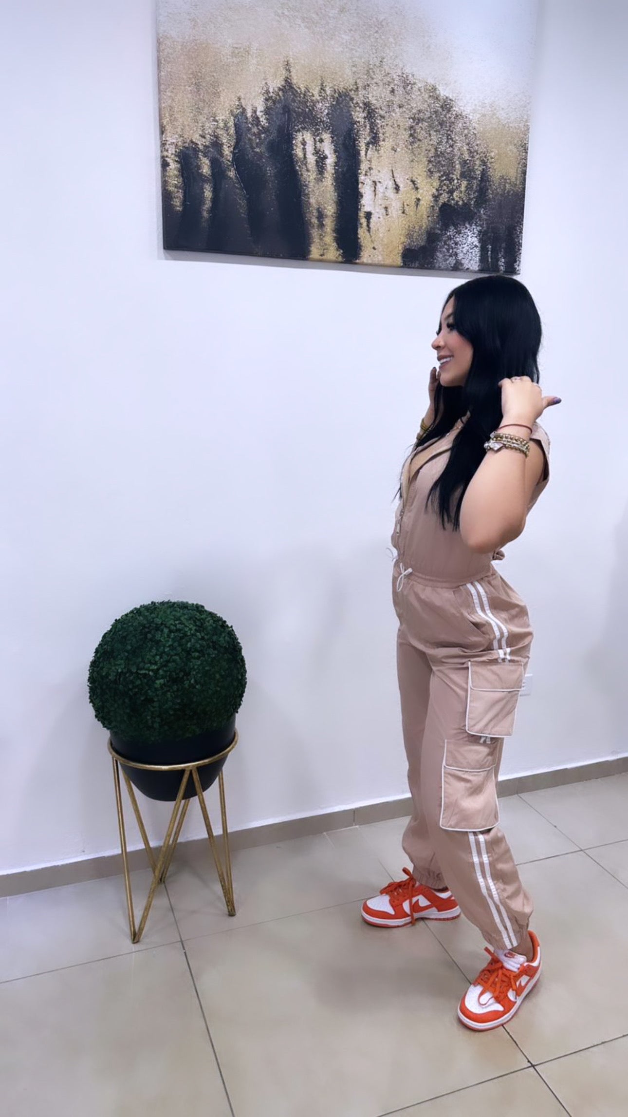 LEE CREAM JUMPSUIT