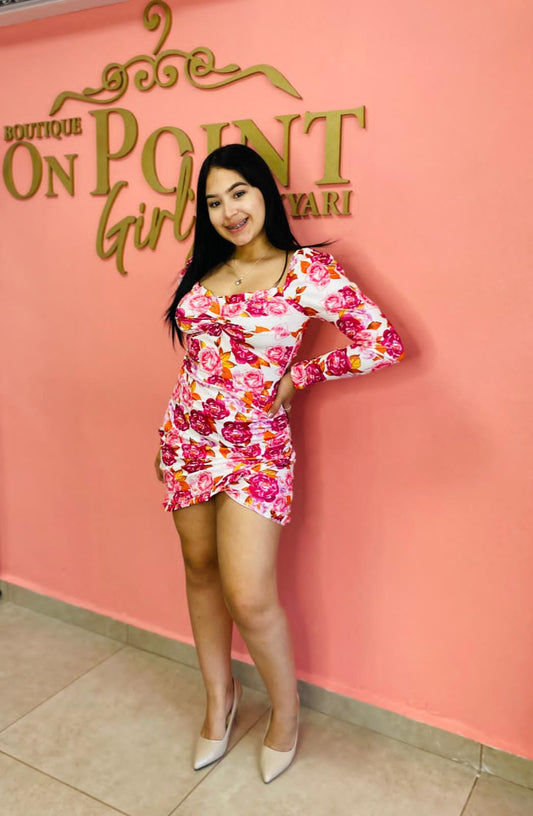 Pink Floral Dress