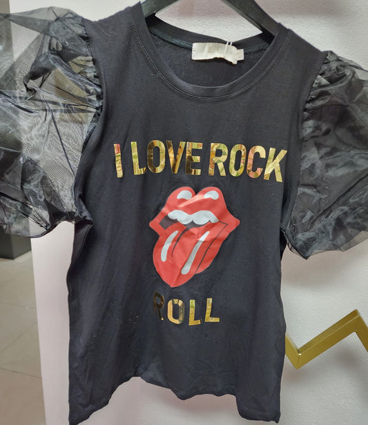 I LOVE ROCK SHIRT BLACK