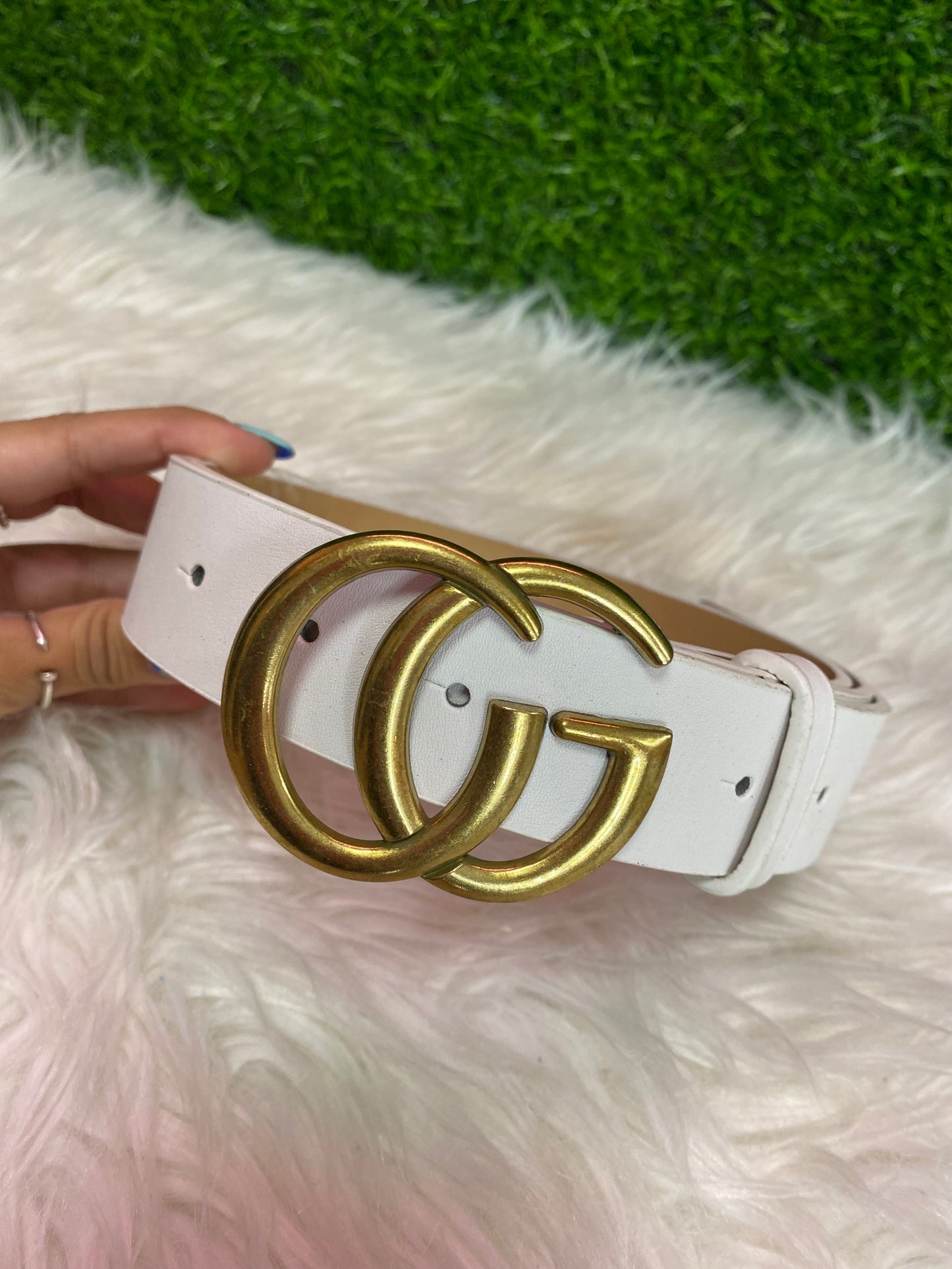 WHITE GG BELTS